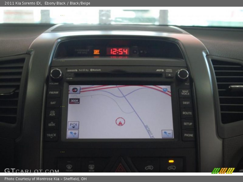 Ebony Black / Black/Beige 2011 Kia Sorento EX