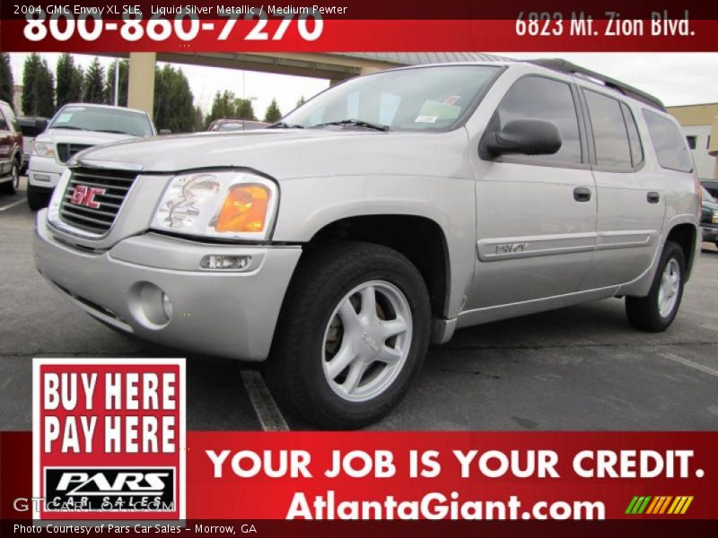 Liquid Silver Metallic / Medium Pewter 2004 GMC Envoy XL SLE