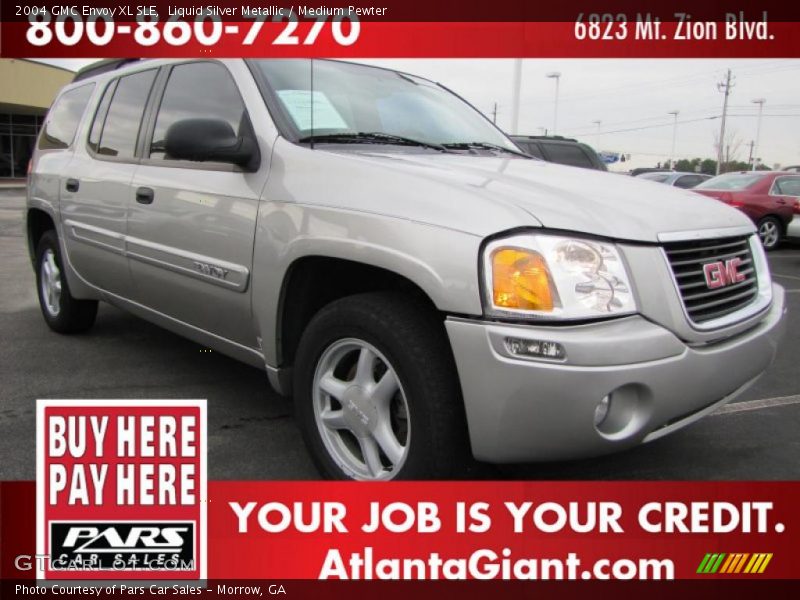 Liquid Silver Metallic / Medium Pewter 2004 GMC Envoy XL SLE