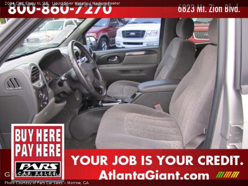 Liquid Silver Metallic / Medium Pewter 2004 GMC Envoy XL SLE