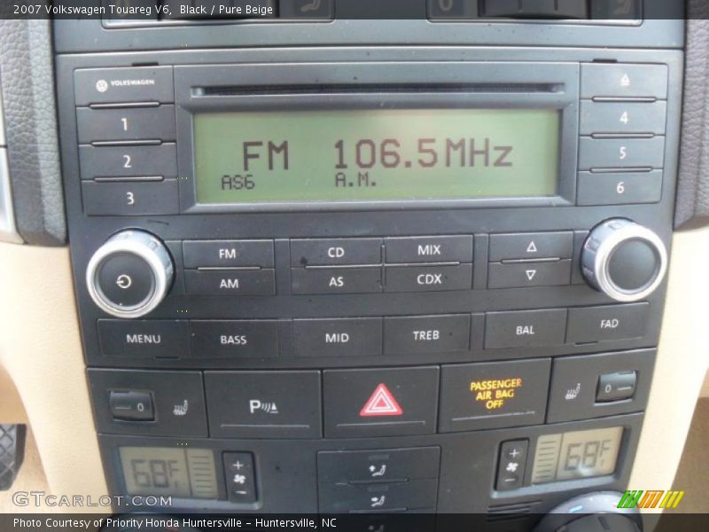Black / Pure Beige 2007 Volkswagen Touareg V6