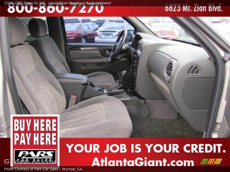 Liquid Silver Metallic / Medium Pewter 2004 GMC Envoy XL SLE