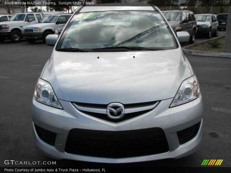 Sunlight Silver / Black 2008 Mazda MAZDA5 Touring