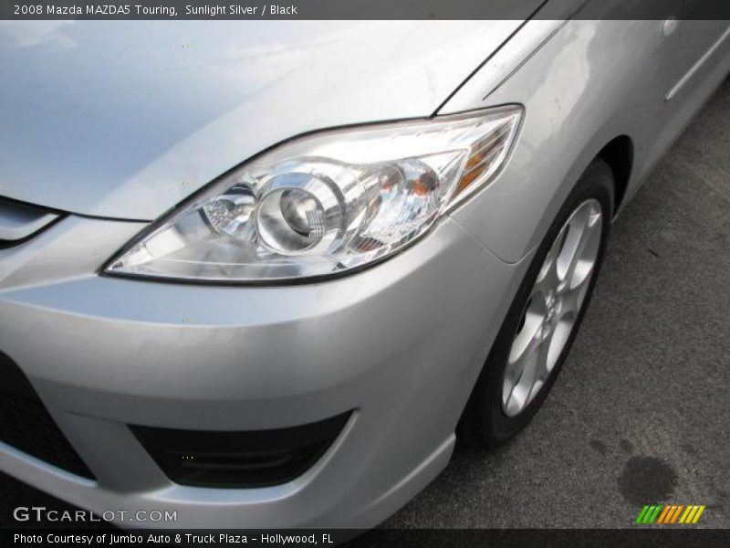 Sunlight Silver / Black 2008 Mazda MAZDA5 Touring