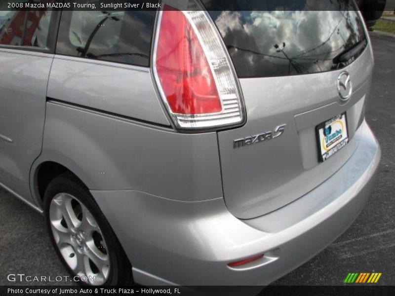 Sunlight Silver / Black 2008 Mazda MAZDA5 Touring