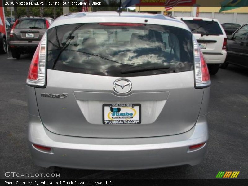 Sunlight Silver / Black 2008 Mazda MAZDA5 Touring