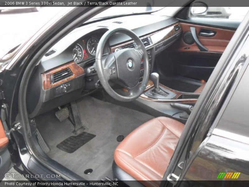 Jet Black / Terra/Black Dakota Leather 2006 BMW 3 Series 330xi Sedan