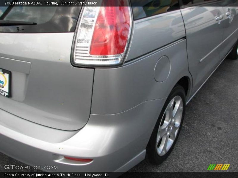 Sunlight Silver / Black 2008 Mazda MAZDA5 Touring