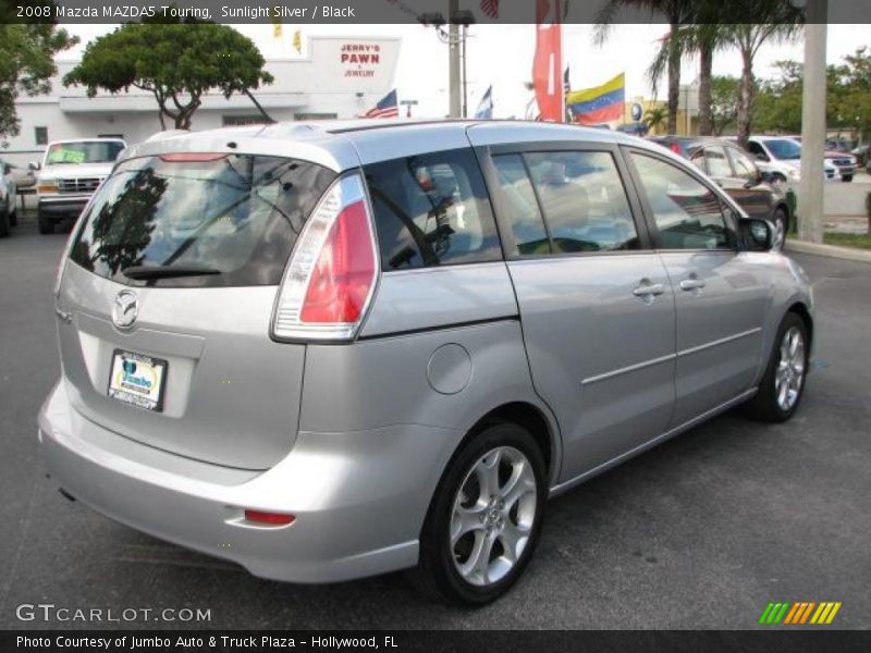 Sunlight Silver / Black 2008 Mazda MAZDA5 Touring
