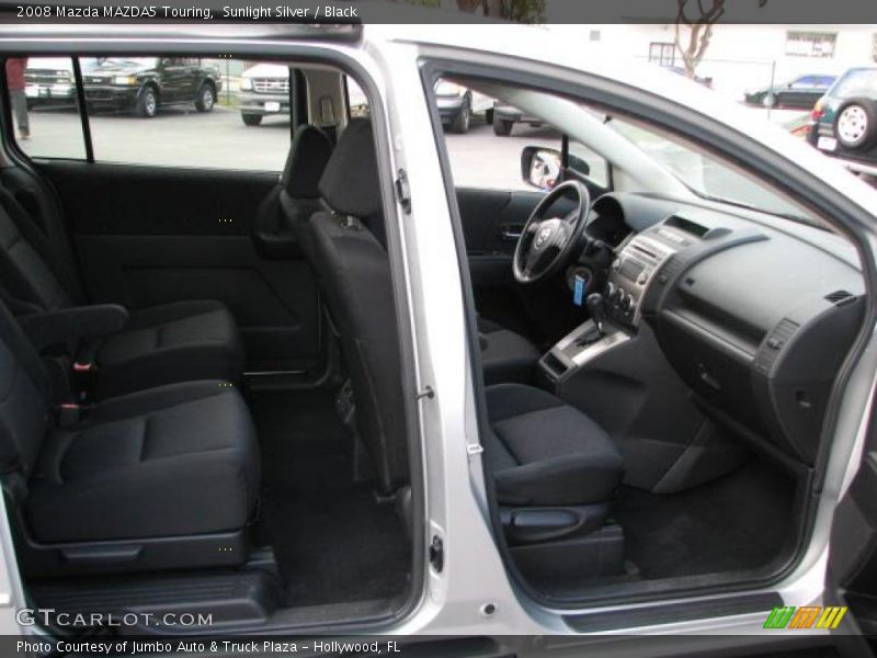 Sunlight Silver / Black 2008 Mazda MAZDA5 Touring