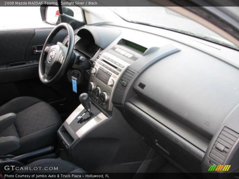 Sunlight Silver / Black 2008 Mazda MAZDA5 Touring