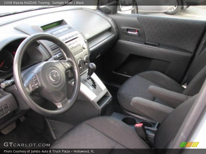 Sunlight Silver / Black 2008 Mazda MAZDA5 Touring