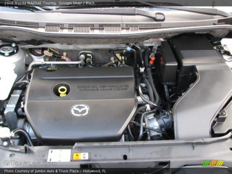 Sunlight Silver / Black 2008 Mazda MAZDA5 Touring