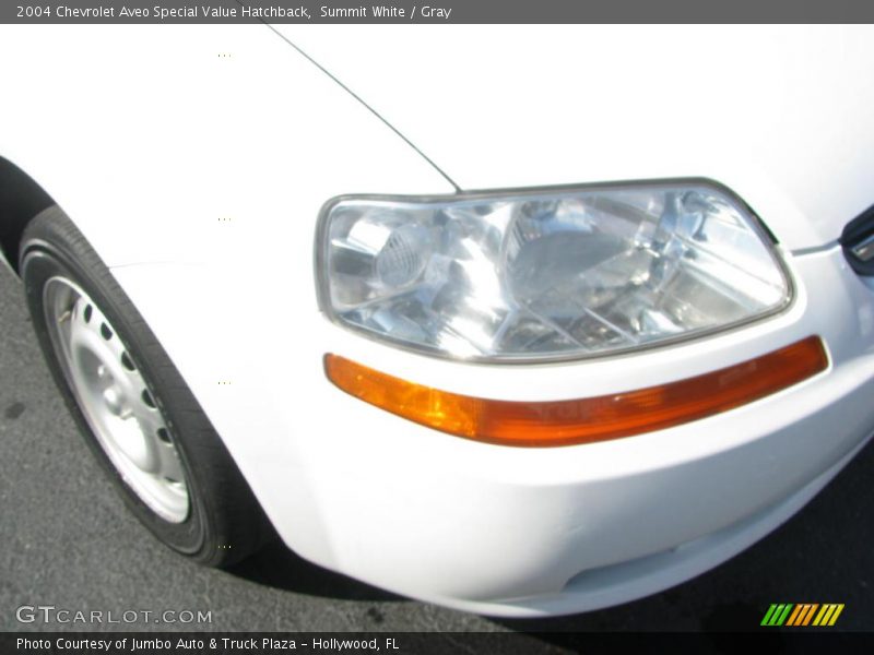 Summit White / Gray 2004 Chevrolet Aveo Special Value Hatchback