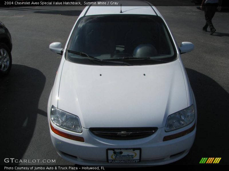 Summit White / Gray 2004 Chevrolet Aveo Special Value Hatchback