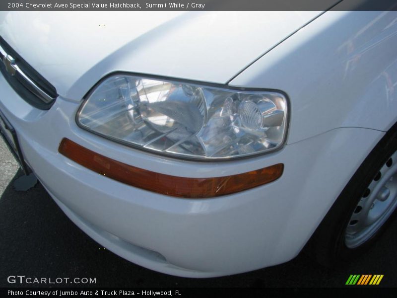 Summit White / Gray 2004 Chevrolet Aveo Special Value Hatchback
