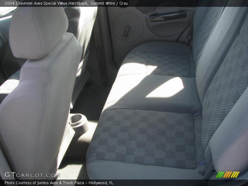 Summit White / Gray 2004 Chevrolet Aveo Special Value Hatchback