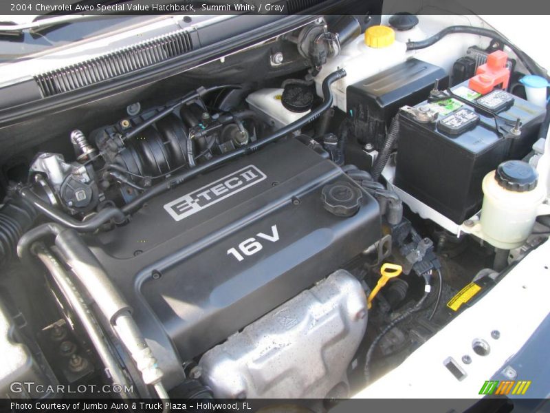  2004 Aveo Special Value Hatchback Engine - 1.6 Liter DOHC 16-Valve 4 Cylinder