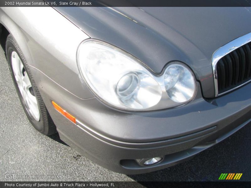 Slate Gray / Black 2002 Hyundai Sonata LX V6