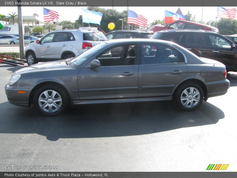 Slate Gray / Black 2002 Hyundai Sonata LX V6