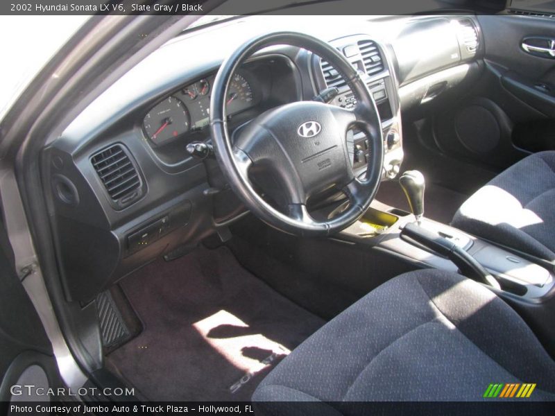 Black Interior - 2002 Sonata LX V6 
