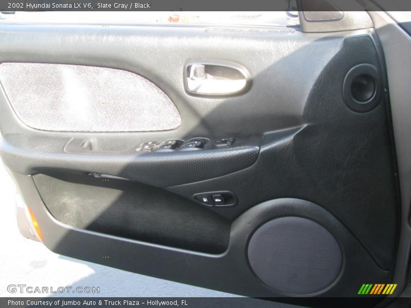 Slate Gray / Black 2002 Hyundai Sonata LX V6