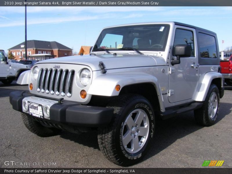 Bright Silver Metallic / Dark Slate Gray/Medium Slate Gray 2010 Jeep Wrangler Sahara 4x4