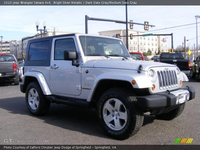 Bright Silver Metallic / Dark Slate Gray/Medium Slate Gray 2010 Jeep Wrangler Sahara 4x4