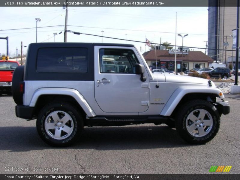 Bright Silver Metallic / Dark Slate Gray/Medium Slate Gray 2010 Jeep Wrangler Sahara 4x4