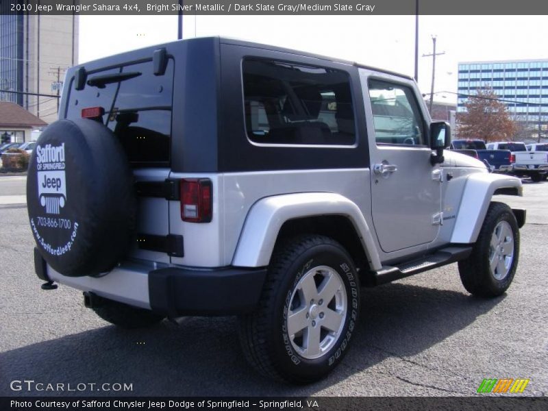 Bright Silver Metallic / Dark Slate Gray/Medium Slate Gray 2010 Jeep Wrangler Sahara 4x4