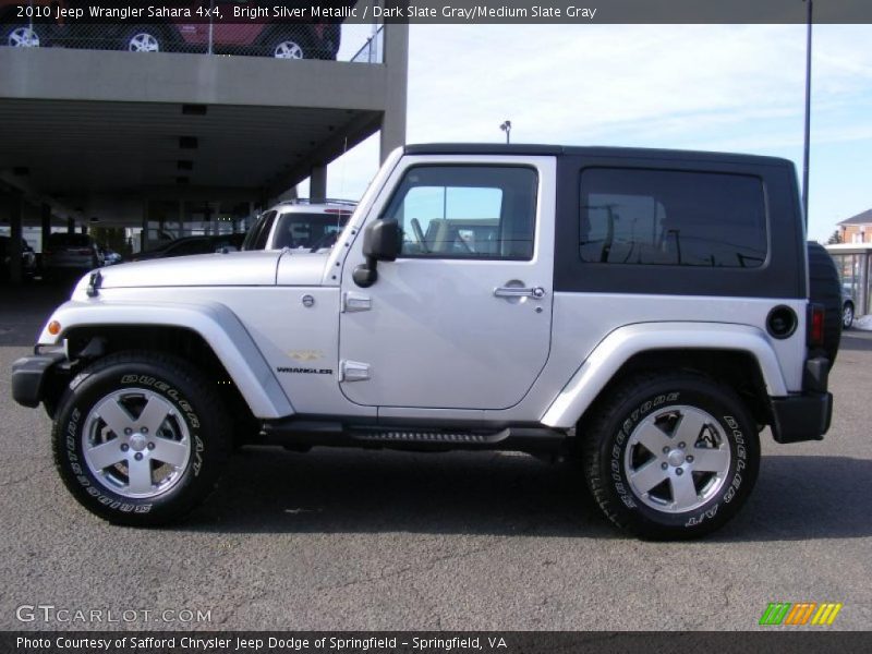 Bright Silver Metallic / Dark Slate Gray/Medium Slate Gray 2010 Jeep Wrangler Sahara 4x4