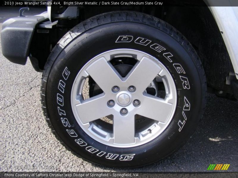 Bright Silver Metallic / Dark Slate Gray/Medium Slate Gray 2010 Jeep Wrangler Sahara 4x4
