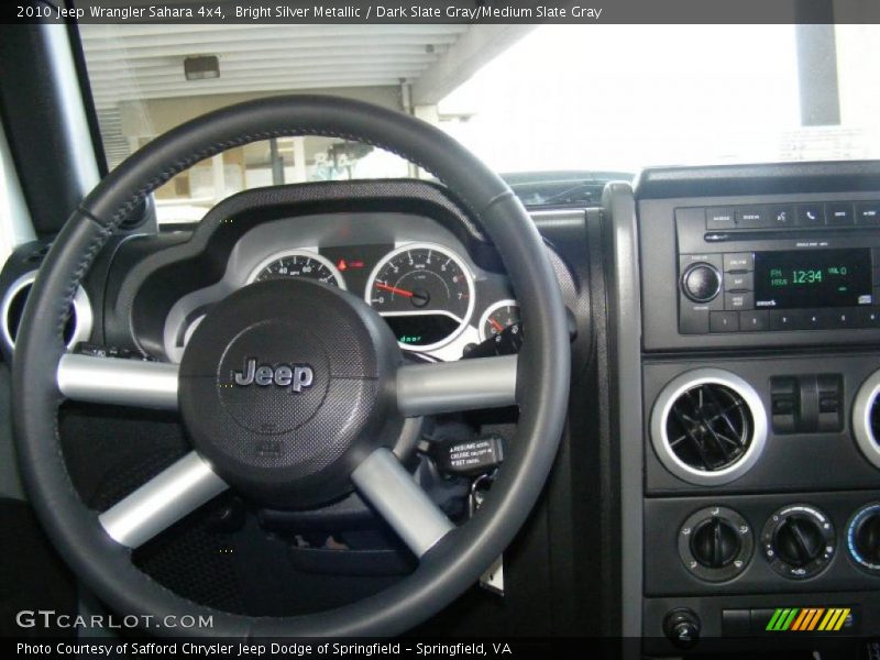Bright Silver Metallic / Dark Slate Gray/Medium Slate Gray 2010 Jeep Wrangler Sahara 4x4