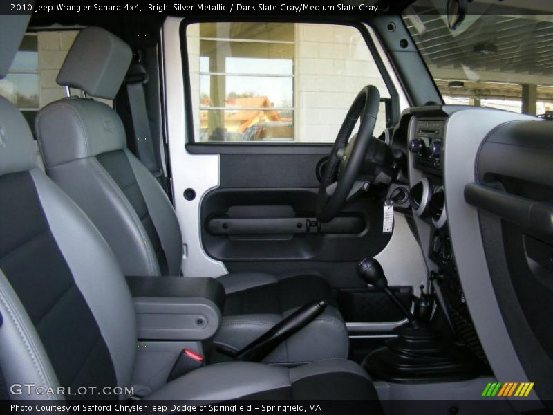 Bright Silver Metallic / Dark Slate Gray/Medium Slate Gray 2010 Jeep Wrangler Sahara 4x4