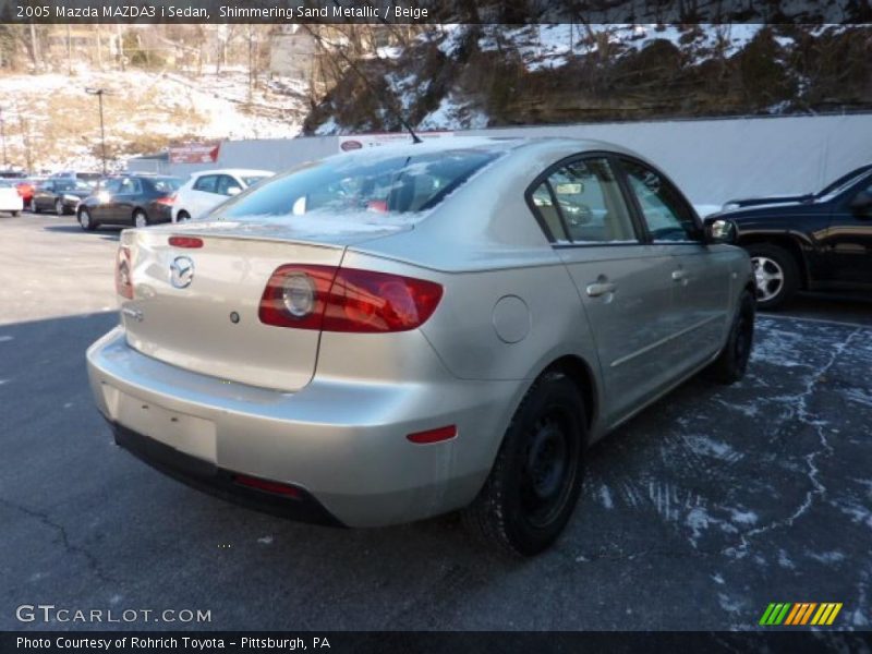 Shimmering Sand Metallic / Beige 2005 Mazda MAZDA3 i Sedan