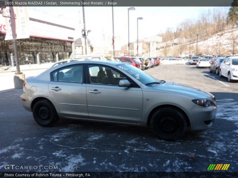 Shimmering Sand Metallic / Beige 2005 Mazda MAZDA3 i Sedan