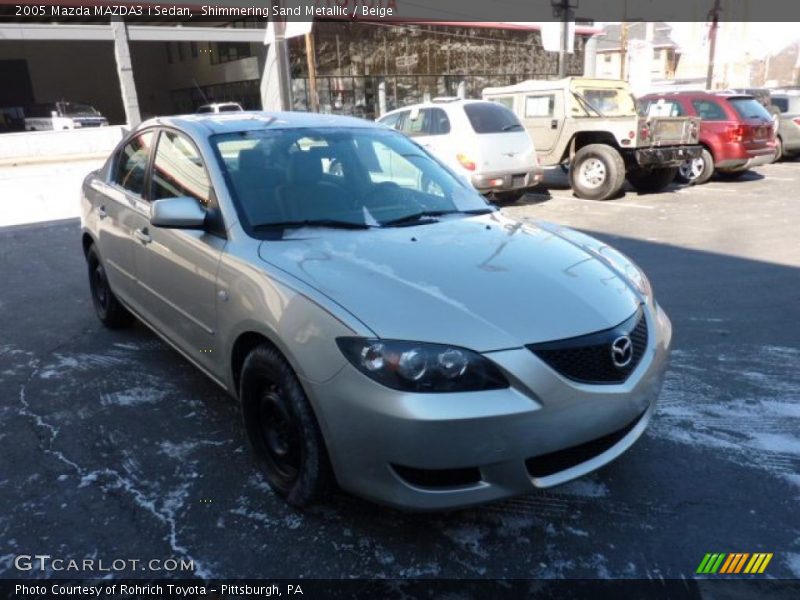 Shimmering Sand Metallic / Beige 2005 Mazda MAZDA3 i Sedan