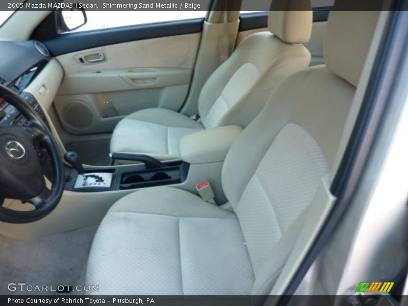 Shimmering Sand Metallic / Beige 2005 Mazda MAZDA3 i Sedan