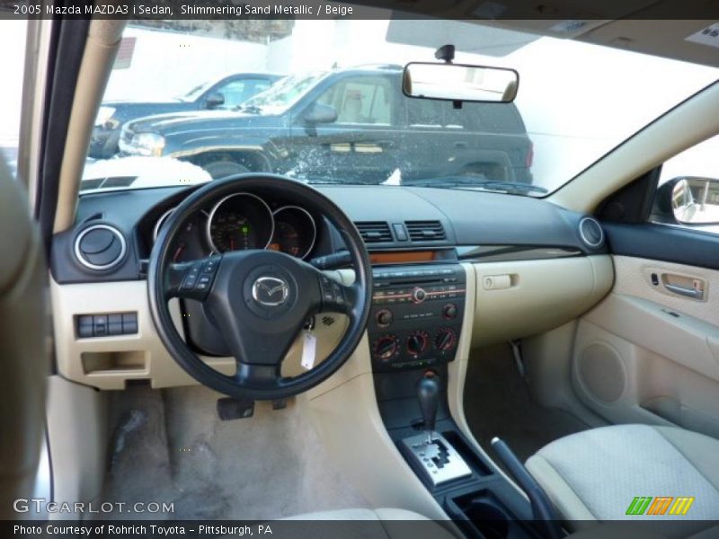 Shimmering Sand Metallic / Beige 2005 Mazda MAZDA3 i Sedan
