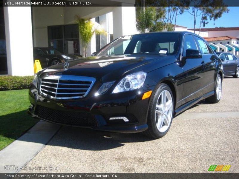 Black / Black 2011 Mercedes-Benz E 350 Sedan