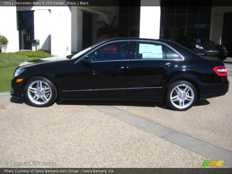 Black / Black 2011 Mercedes-Benz E 350 Sedan