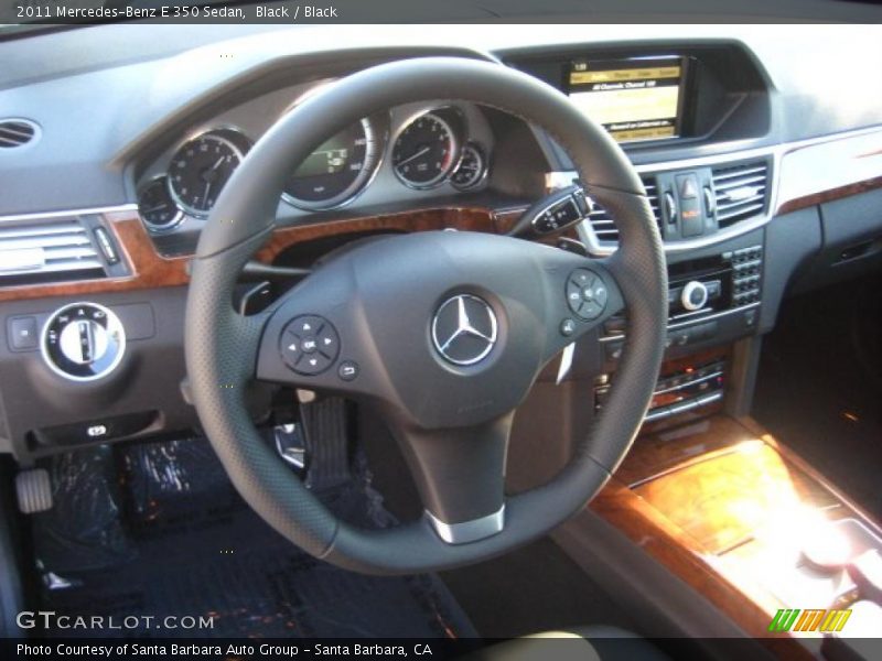 Black / Black 2011 Mercedes-Benz E 350 Sedan