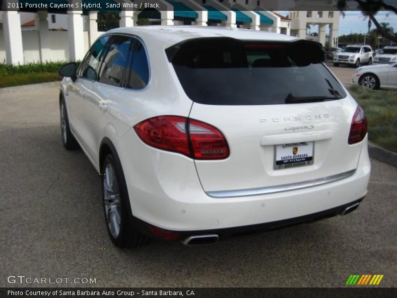 Sand White / Black 2011 Porsche Cayenne S Hybrid