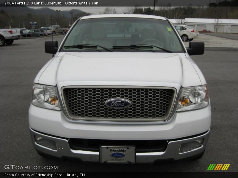 Oxford White / Tan 2004 Ford F150 Lariat SuperCab