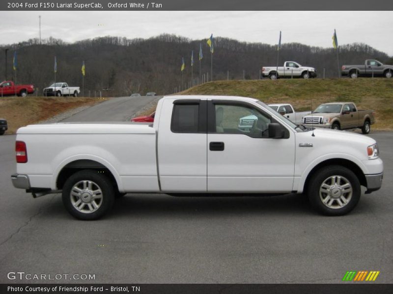 Oxford White / Tan 2004 Ford F150 Lariat SuperCab