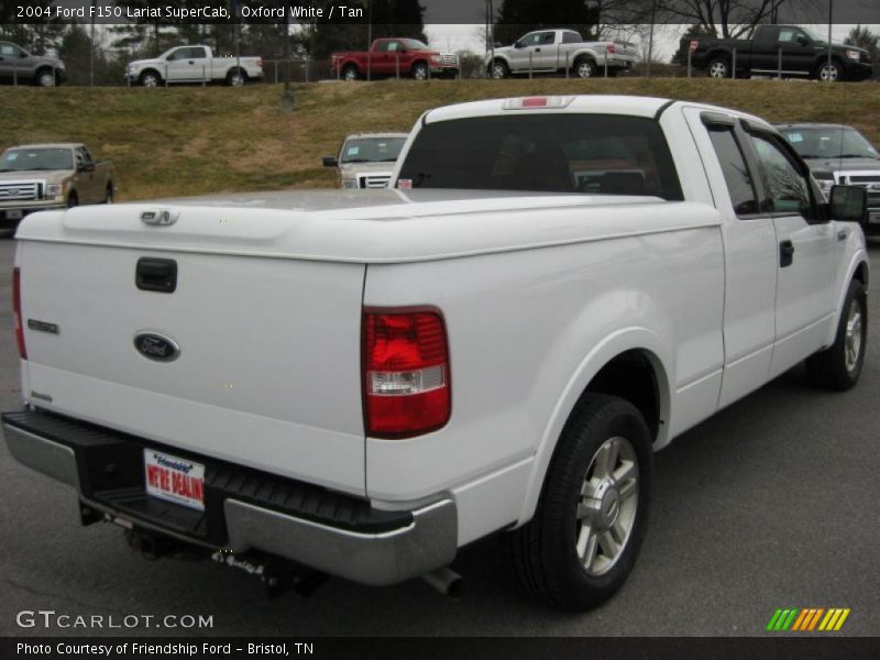 Oxford White / Tan 2004 Ford F150 Lariat SuperCab