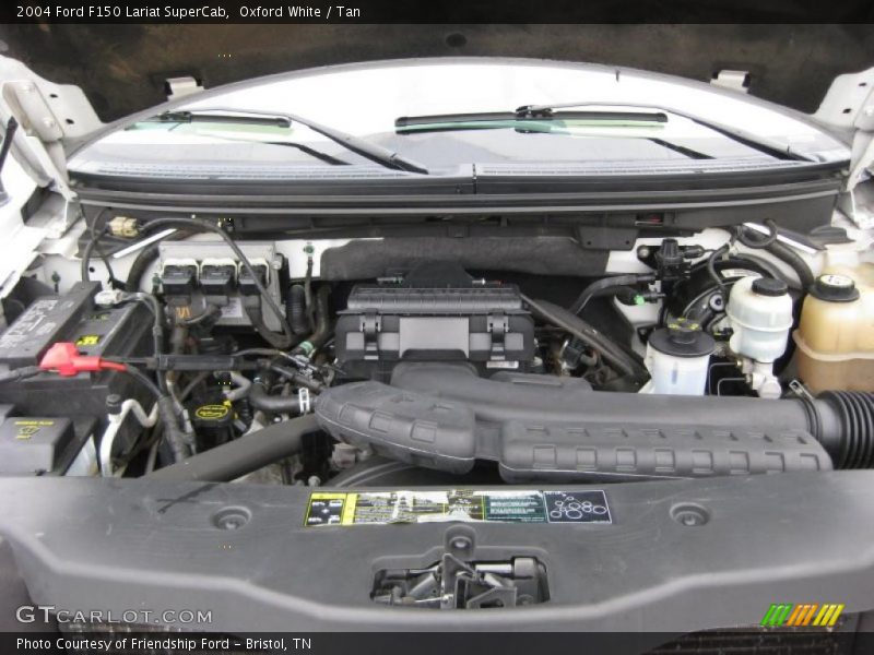 Oxford White / Tan 2004 Ford F150 Lariat SuperCab