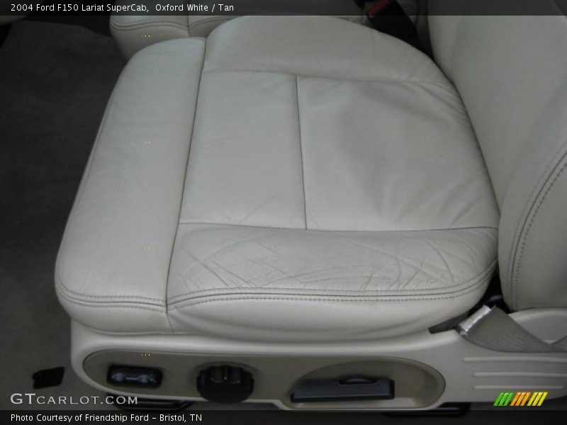 Oxford White / Tan 2004 Ford F150 Lariat SuperCab