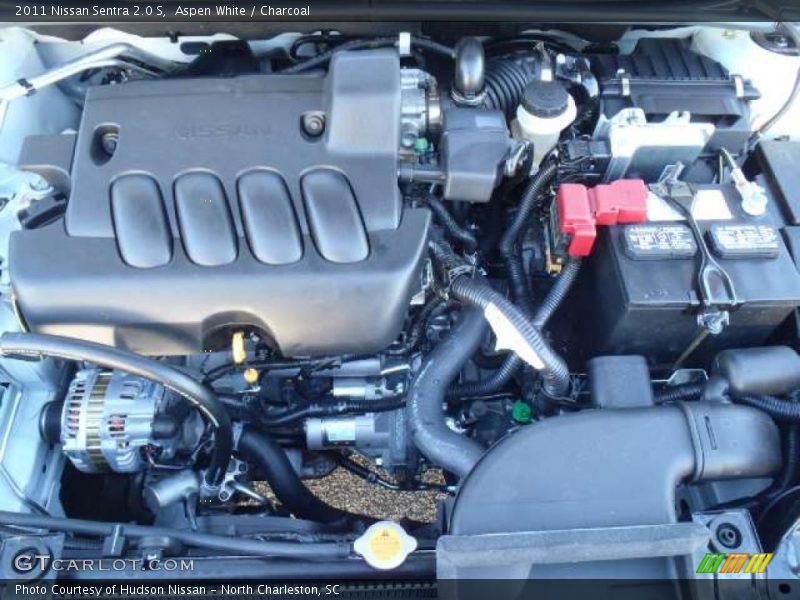 Aspen White / Charcoal 2011 Nissan Sentra 2.0 S