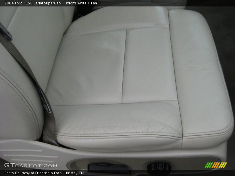 Oxford White / Tan 2004 Ford F150 Lariat SuperCab